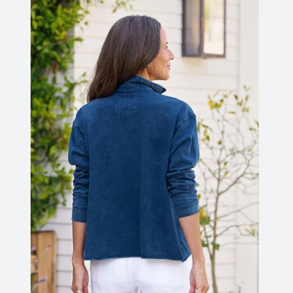 Frank & Eileen PATRICK Popover Henley Heritage Jersey Size: XS Mineral Blue - Picture 10 of 16